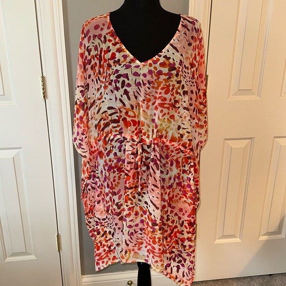 JustFab Other - JustFab Animal Print Coverup size Medium 🧡💛